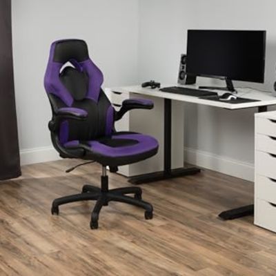 Computerspielzimmer Ergonomischer Spielstuhl Hochrücken Rennstil 360 Drehbar für PC-Schreibtisch