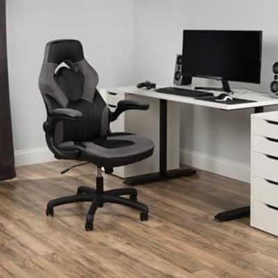 Leather Racing Style High Back Gaming Chair Ergonomisch 360 Drehbare PC Computer Schreibtischsessel