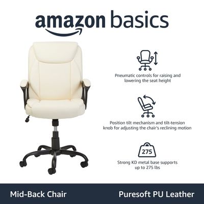Gaslift Mittlere Rückseite Büro-Computer-Schreibtisch-Stuhl mit puresoft PU-Padding und Metallrahmen