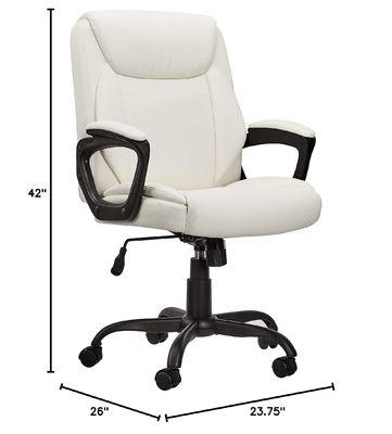 Gaslift Mittlere Rückseite Büro-Computer-Schreibtisch-Stuhl mit puresoft PU-Padding und Metallrahmen
