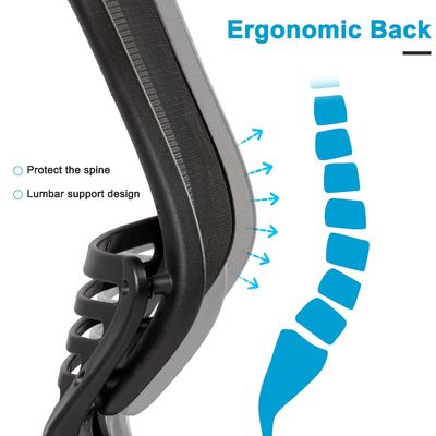 Bürostuhl Ergonomischer Computerstuhl mit verstellbaren Armlehnen und Höhe