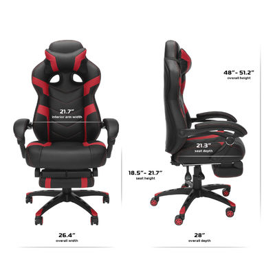 Integrierte Kopfstütze Ergonomische Liftstuhl Gaming Computerstuhl für Erwachsene Anpassen