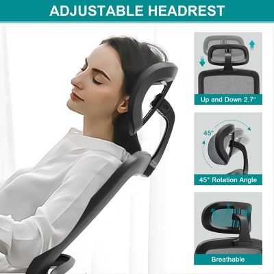 Höhenverstellbarer High Back Mesh Schreibtischsessel mit Flip-Up Arms und modernem Design-Stil