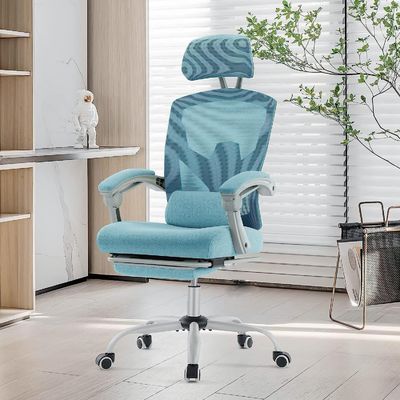 3 Gaslift ergonomischer Bürostuhl mit Lendenkissen und Rückstütze