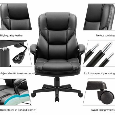 Metall-Typ-Metall-Hoch-Back-Office-Exekutivstuhl Verstellbarer Managerial Home Desk-Sessel
