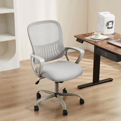 Materialien Mittlerer Rücken Rollstuhl Home Office Schreibtischstuhl mit Rädern und Lendenstütze
