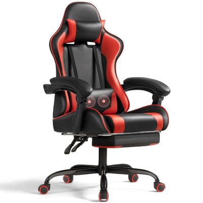 Drehstuhl ALINUNU Ergonomische Computerspielstühle mit Massage und Lendenstütze