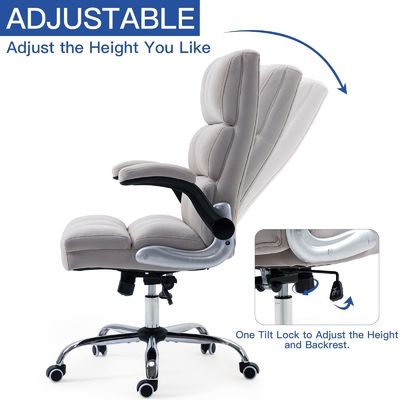 Home Office Computer-Schreibtisch-Task Chair mit Rädern Mitte-Rück-Verstellbar Dreh-Metall-Typ