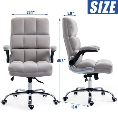 Home Office Computer-Schreibtisch-Task Chair mit Rädern Mitte-Rück-Verstellbar Dreh-Metall-Typ