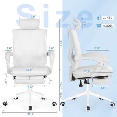 Executive High Back Office Chair mit 360 Dreh- und verstellbarer 2D-Lumbalstütze