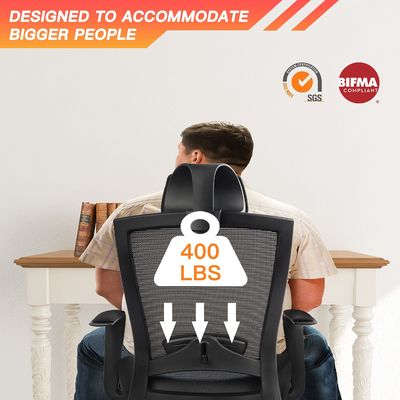 Ergonomischer Bürostuhl mit Verdickungskissen und verstellbarer Kopfstütze