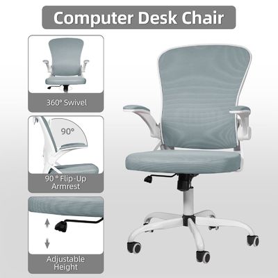 Höhenverstellbarer Bürostuhl für Zuhause 21&quot;D x 24&quot;W x 43&quot;H Metallbau