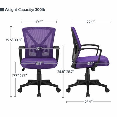 3 Gaslift Ergonomischer Bürostuhl mit individueller Farbe und verstellbarer Lendenstütze