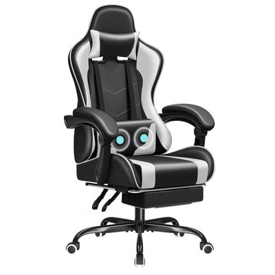 Rennspielstuhl mit Massage Lendenunterstützung und 360 Dreh-Sitz 18,5 &quot;D x 23,61&quot; W x 50,4&quot; H