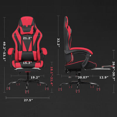 Postverpackung Y Hochrücken ergonomischer Spielstuhl mit Fußstütze und verstellbarer Höhe