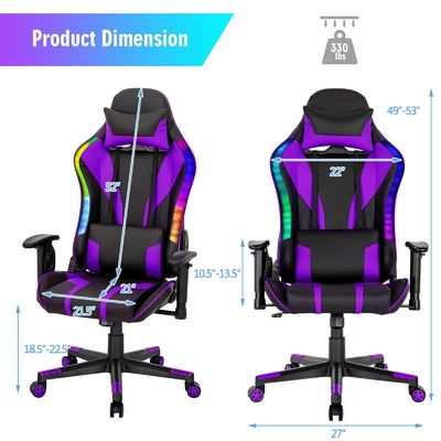 Verbessern Sie Ihr Gaming-Setup mit ALINUNU Schwenkstuhl modernem Design und RGB LED-Leuchten