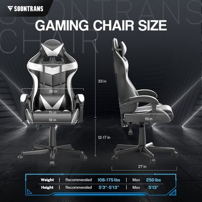 Ergonomischer Gamer-Stuhl mit Massage und komfortablem Design