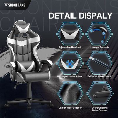 Ergonomischer Gamer-Stuhl mit Massage und komfortablem Design
