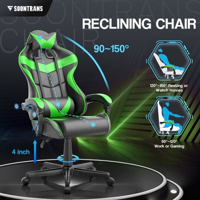 250 Pfund Maximalgewicht Empfehlung Ergonomischer Gamerstuhl mit Massagefunktion