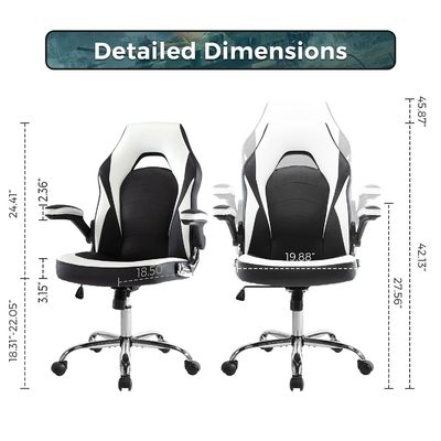 Ergonomische Computerspielstühle aus Metall, mit verstellbarer Höhe