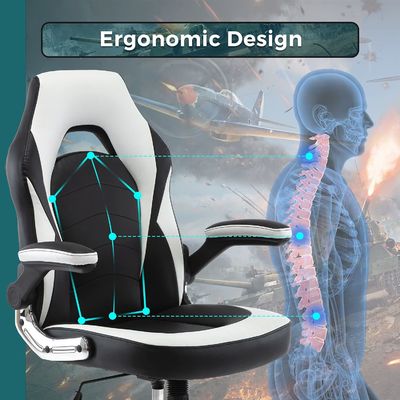 Ergonomische Computerspielstühle aus Metall, mit verstellbarer Höhe