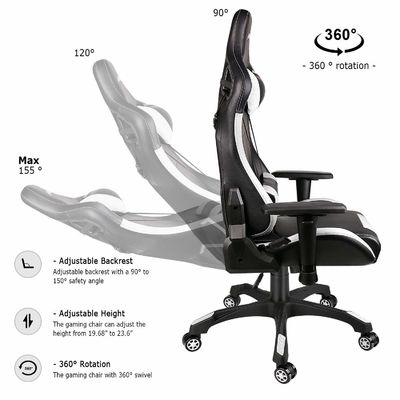 Modernes Design High Back PU Leder Drehbare Racing Gaming Stuhl für Sie von ALINUNU