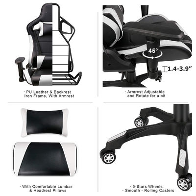 Modernes Design High Back PU Leder Drehbare Racing Gaming Stuhl für Sie von ALINUNU