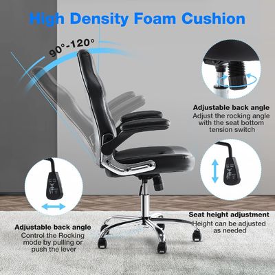 Ergonomischer Rennspielstuhl ALINUNU Direkt drehbarer Computerstuhl mit Lendenstütze