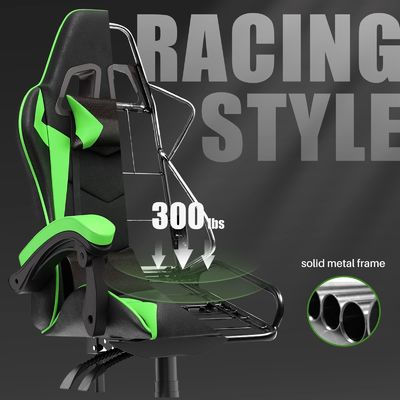 Verkaufen Sie direkt modernen Design Iron Racing Gaming-Stuhl mit Kopfstütze und Lendenstütze