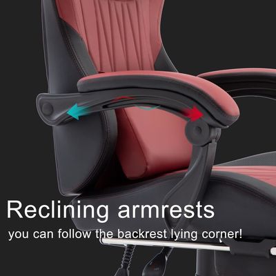 Drehstuhl ALINUNU Ergonomischer Computerspielstuhl mit Kopfstütze und Lendenstütze