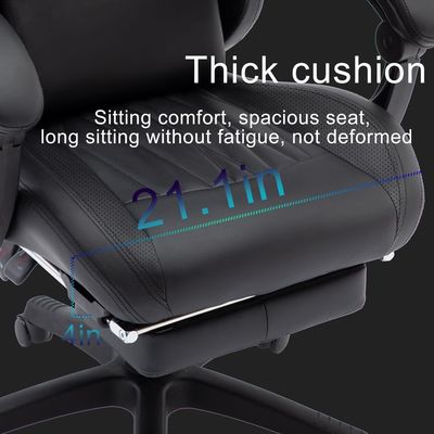 Höhenverstellbarer ergonomischer Dreh- und Drehstuhl mit Kopfstütze und Lendenstütze