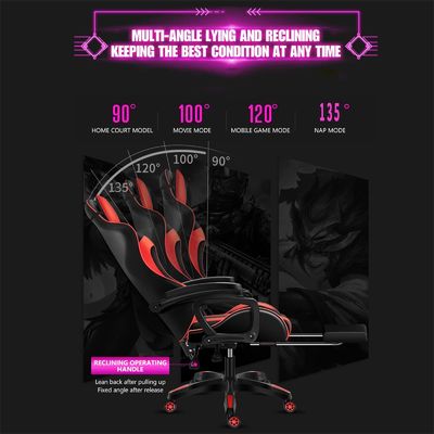 Moderner Stil ALINUNU RGB Gaming-Stuhl mit 360 Drehfunktion und Massagefunktion
