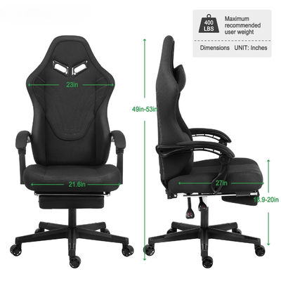 ALINUNU Ergonomischer Computerspielstuhl mit Fußstütze