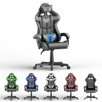 Holen Sie sich den ultimativen Gaming-Erlebnis PU Gaming-Stuhl mit Massage 33&quot;D x 24&quot;W x 49.2&quot;H