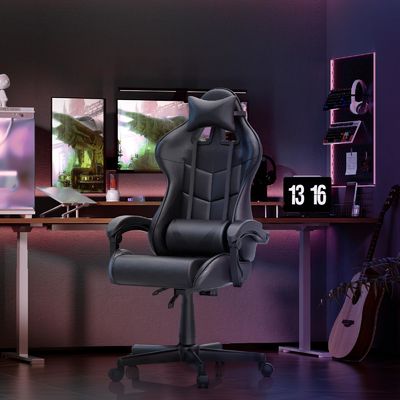 Direkte Lieferung moderner Ergonomischer Gamer-Stuhl mit Massage und synthetischem Leder