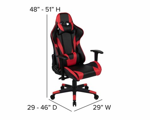 Rennspielstuhl mit ergonomischem Design und Produktgrößen von 29&quot;D x 29&quot;W x 48&quot;H