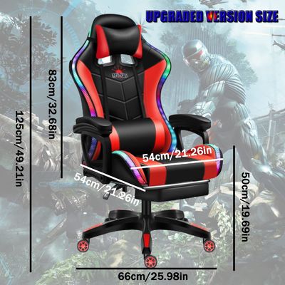 Verbessern Sie Ihre Spielanlage mit ALINUNU PC Massage Gaming Chair mit LED und Lautsprechern