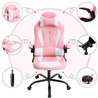 ALINUNU PC Racing Gaming Chair Drehstuhl Falschleder-Sitzstoff für Erwachsene