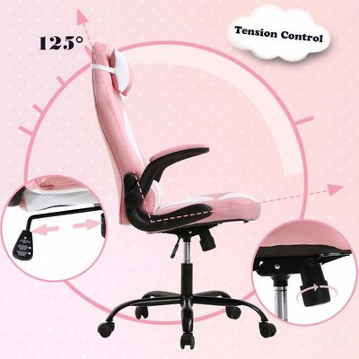 ALINUNU PC Racing Gaming Chair Drehstuhl Falschleder-Sitzstoff für Erwachsene