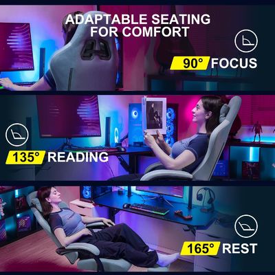 ALINUNU High-Back-Racing-Gaming-Stuhl mit höhenverstellbarer und 360-Spielfunktion