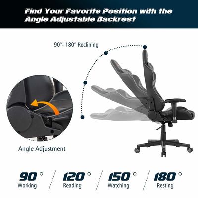 Modernes Design Eisen Metall Computer Gaming Racing Chair für Büro Ergonomische Gaming Stühle