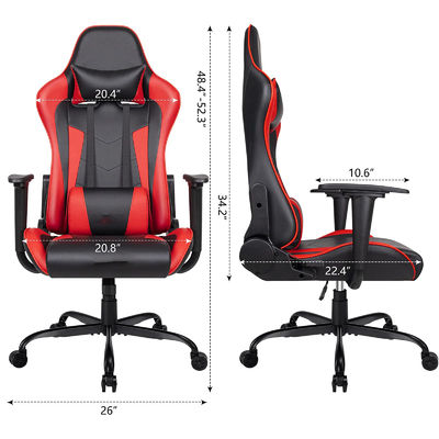 ALINUNUCustomisierter Service Ergonomischer Rennspielstuhl Einstellbare Höhe und hoher Rücken