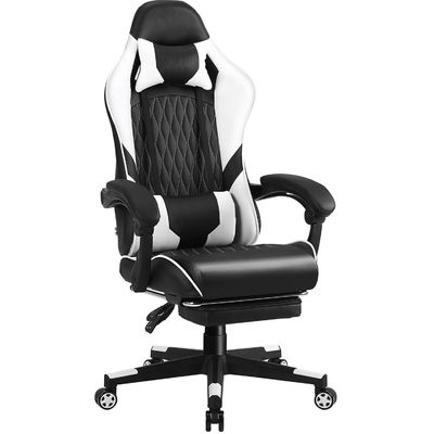 Konkurrenzfähiger Iron Metal Computer Racing Gaming Chair mit Fußstütze und Lendenstütze
