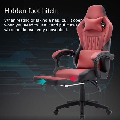 High Back Gaming Chair Leder Computerstuhl Rennsport Executive Ergonomischer Schreibtisch Stuhl Liegestell