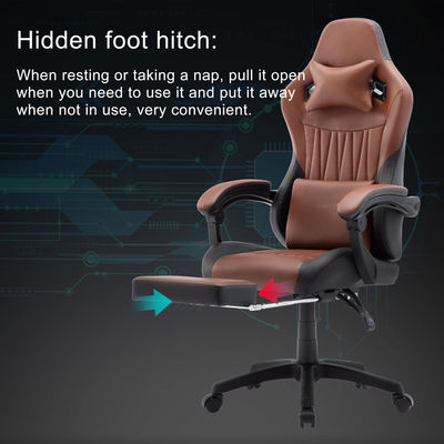 Drehstuhl ALINUNU High Back Gaming Chair Leder Schreibtischstuhl Rennsport Executive Ergonomisch