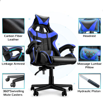 3 Gaslift High Back Racing Gaming-Stuhl mit modernem Design-Stil und Lendenstütze