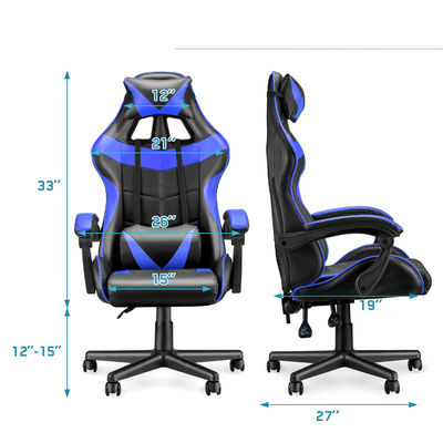 3 Gaslift High Back Racing Gaming-Stuhl mit modernem Design-Stil und Lendenstütze