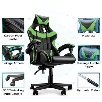 Mail Packing Racing Gaming Chair mit Lendenstütze und hohem Rückendesign von ALINUNU