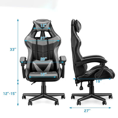 ALINUNU Gaming Chair Ergonomischer Stuhl mit 3 Gasheben und Lendenunterstützung