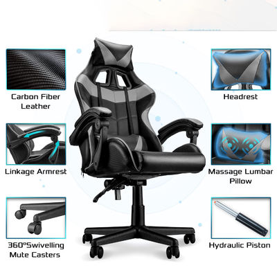 ALINUNU Gaming Chair Ergonomischer Stuhl mit 3 Gasheben und Lendenunterstützung